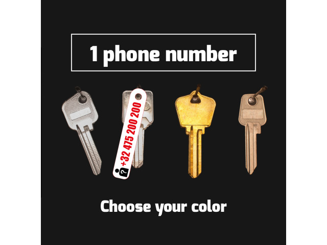 Lost key 1 contact numbers 40 numbers per board