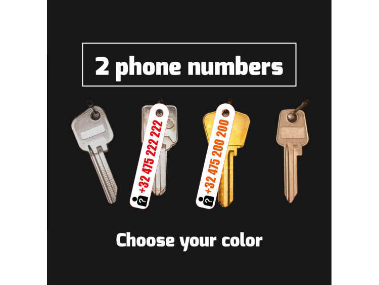 Lost key 2 contactnummers (2 x 20 contactnummers per bord)
